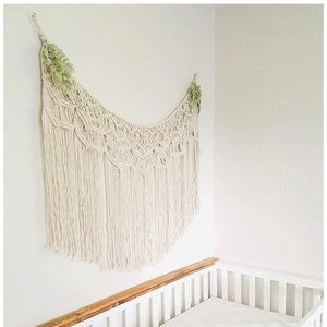 Large Boho Macrame Wall Hanging 42" Wide 26" Long